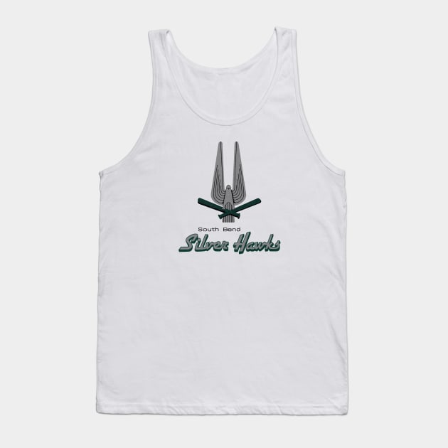 Defunct South Bend Silver Hawks Minor League Baseball Tank Top by LocalZonly